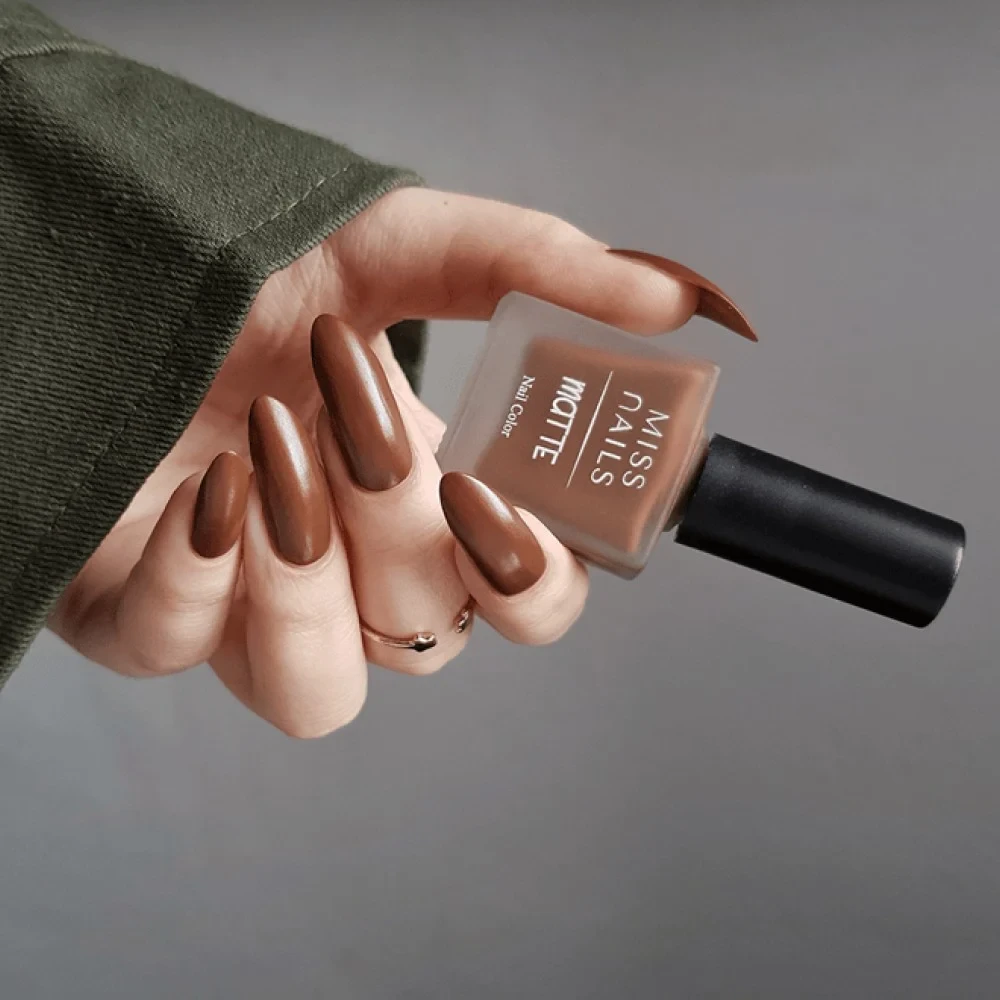 Miss Nails Matte Nail Paint (Brown Affair)
