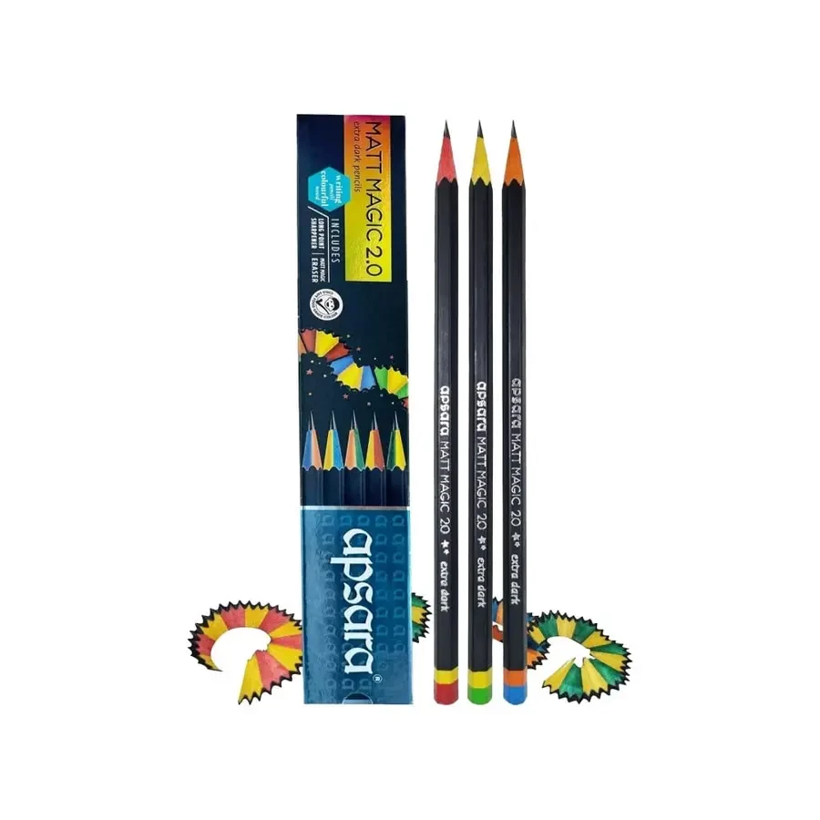 Apsara Matt Magic 2.0 Extra Dark Pencils