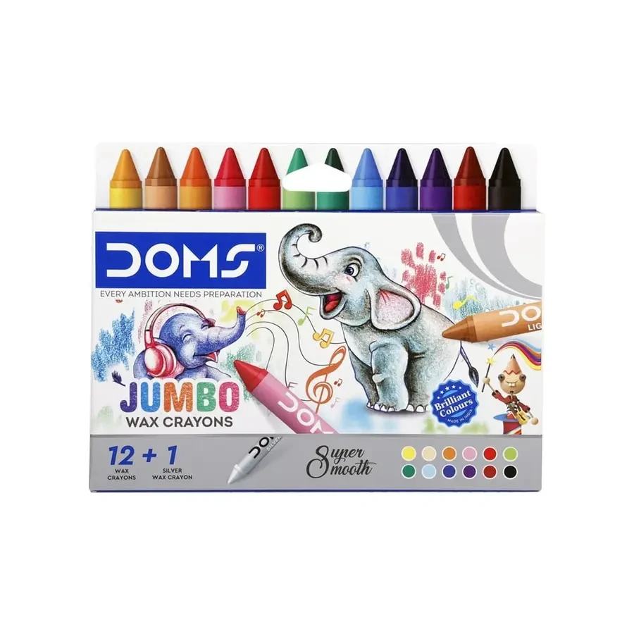 Doms Wax Crayons (Multicolour)