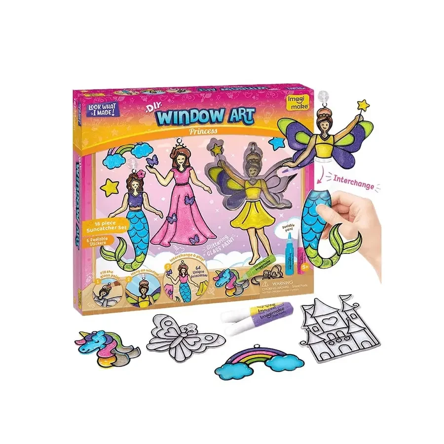 Imagimake DIY Princess Window Art & Craft Game